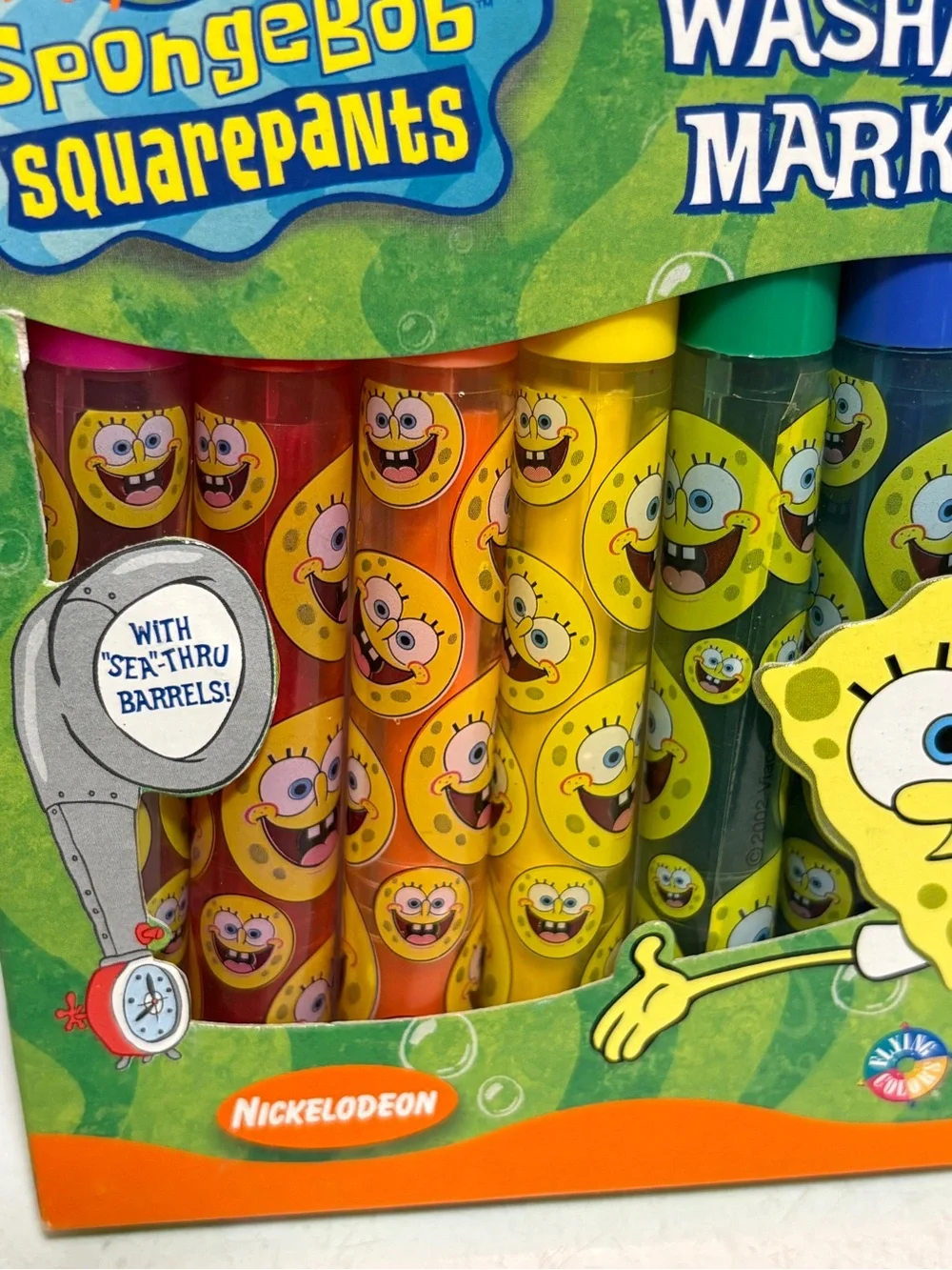 Vintage 2002 SpongeBob Squarepants Fantastic Day Washable Markers NEW in Box